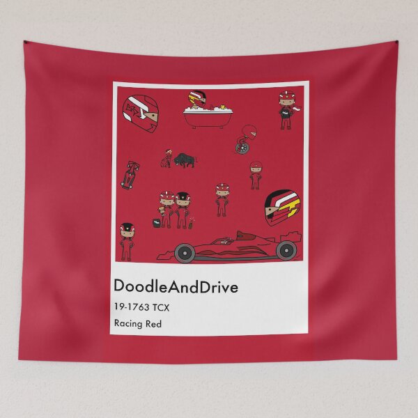 Item preview, Racing Red - F1 2022 - DoodleAndDrive designed and sold by DoodleAndDrive.