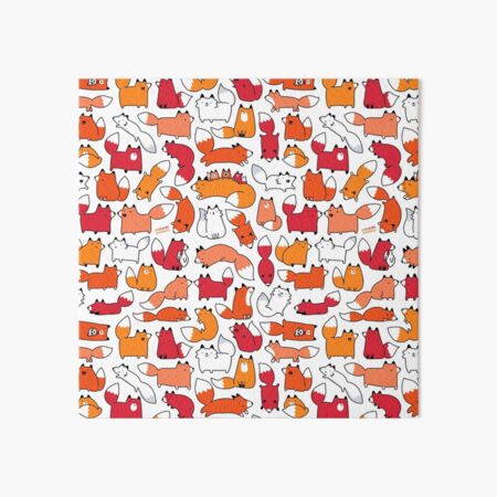 Foxy Foxes Art Board Print