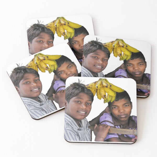 Item preview, Two boys and bananas designed and sold by indiafrankk.