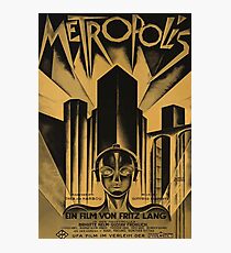 Lámina fotográfica Metropolis, Fritz Lang, 1926 - cartel de película vintage, b & w