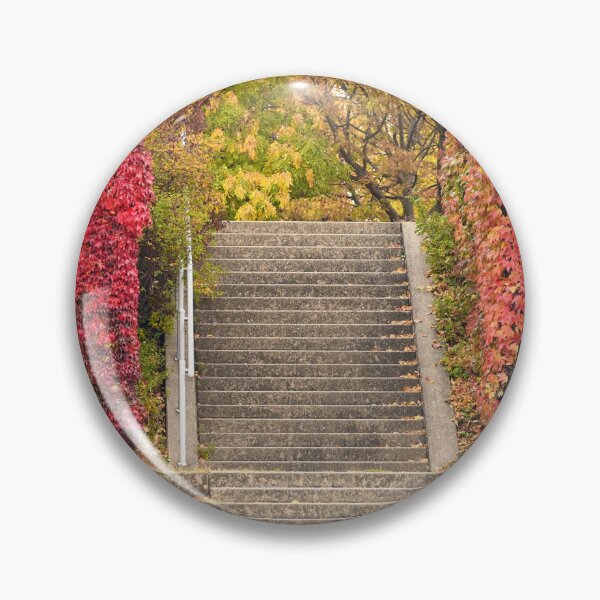 Item preview, Park staircase detail in Vienna autumn season designed and sold by goceris.