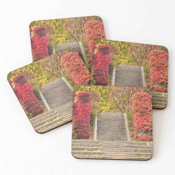 Item preview, Park staircase detail in Vienna autumn season designed and sold by goceris.