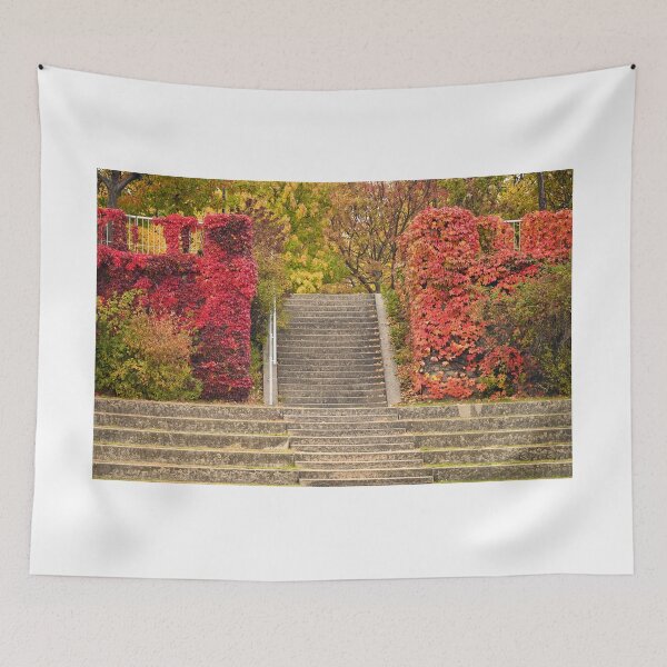 Item preview, Park staircase detail in Vienna autumn season designed and sold by goceris.