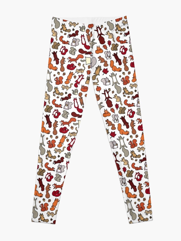 Alternate view of Squirrels in Fall Doodle Leggings