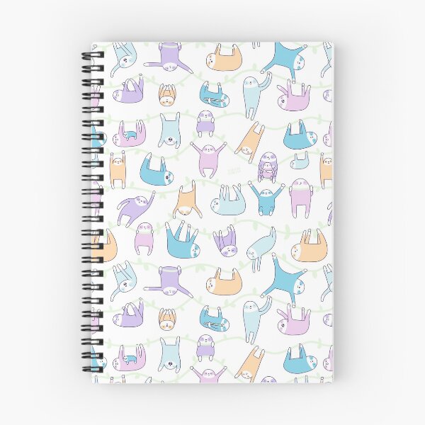 Item preview, Lazy Sloths Doodle - Pastel and Kawaii designed and sold by KiraKiraDoodles.