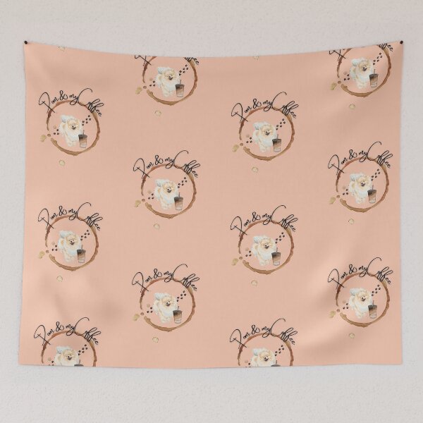 Item preview, Gorgeous Pomeranian and My Coffee  designed and sold by ElruffPets.