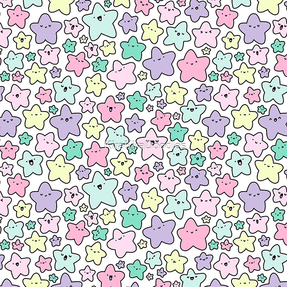 "Pastel KiraKira Stars" by KiraKiraDoodles Redbubble