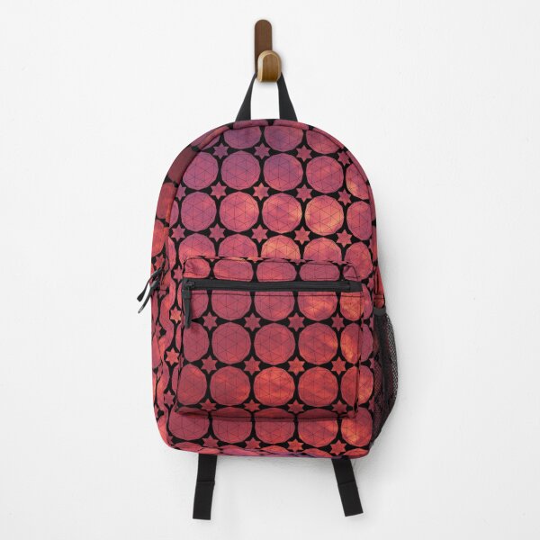 Item preview, Red Sky Icosahedron&Dodecahedron Mosaic designed and sold by createVisions.