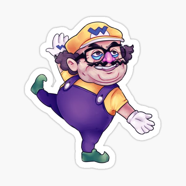 Mario Stickers Redbubble - wario head roblox decal