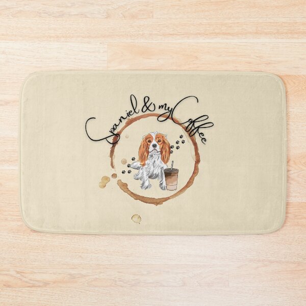 Item preview, Cavalier King Charles Spaniel and My Coffee  designed and sold by ElruffPets.