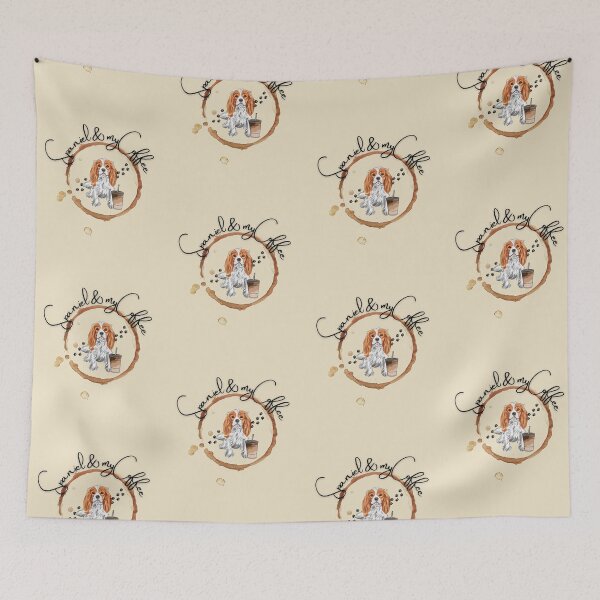 Item preview, Cavalier King Charles Spaniel and My Coffee  designed and sold by ElruffPets.