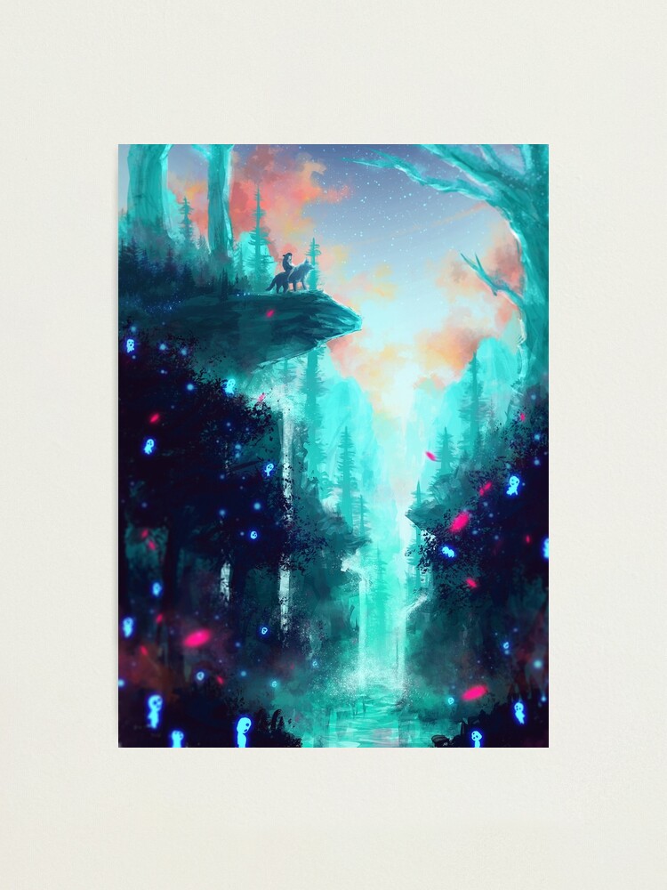 Alternate view of Mononoke Forest Photographic Print