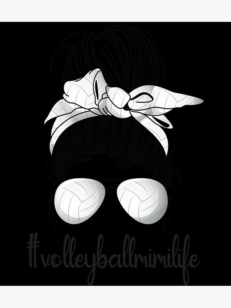 "Proud Volleyball Mimi Grandma Volleyball Player Sticker" Poster for