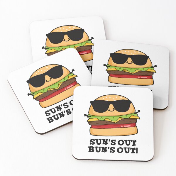 Item preview, Sun's Out Bun's Out Funny Burger Puns  designed and sold by punnybone.