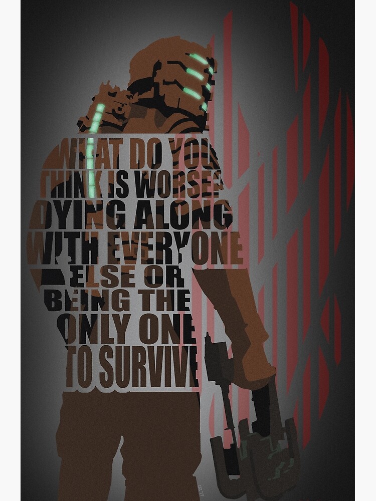 Isaac Clarke Dead Space Postcard By Vdrhorriblev Redbubble