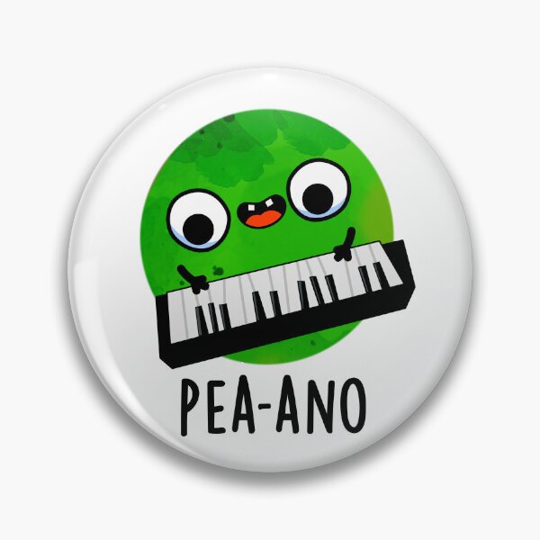 Item preview, Pea-ano Funny Music Veggie Pea Puns  designed and sold by punnybone.