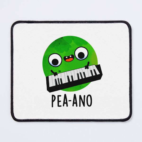 Item preview, Pea-ano Funny Music Veggie Pea Puns designed and sold by punnybone.
