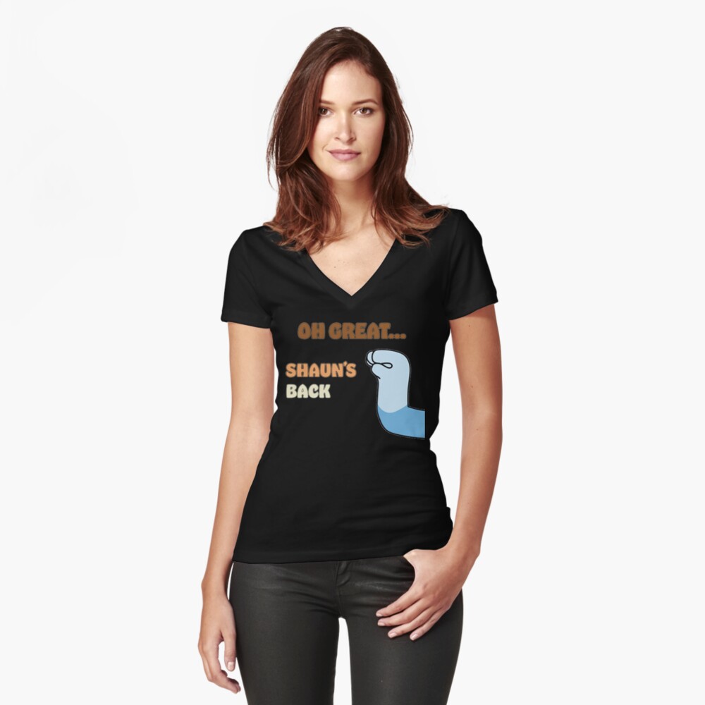 Item preview, Fitted V-Neck T-Shirt designed and sold by zeynseli.