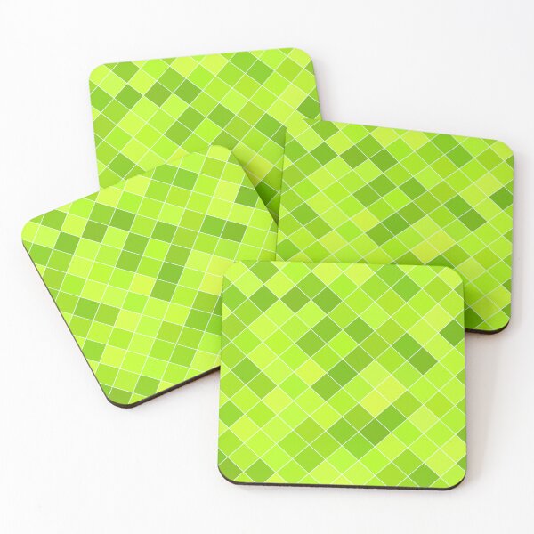 Item preview, Lime Green Tiles Pattern designed and sold by PatternHome.