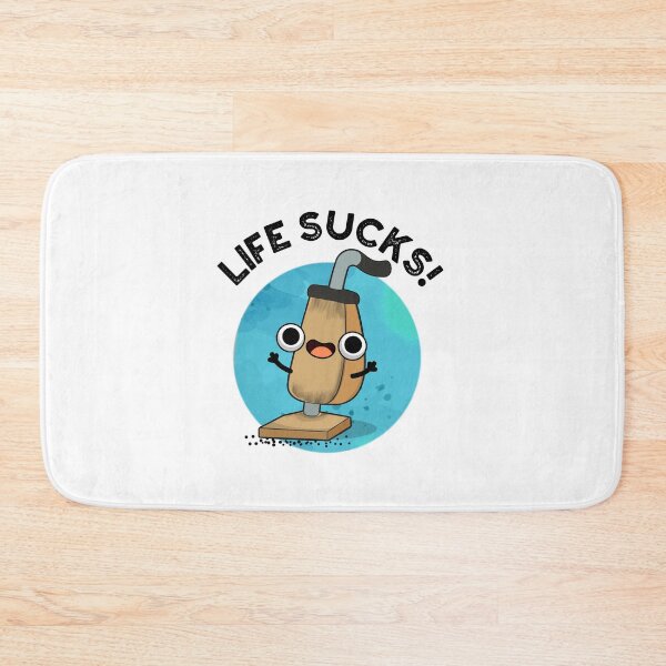 Item preview, Life Sucks Funny Vacuum Cleaner Pun  designed and sold by punnybone.