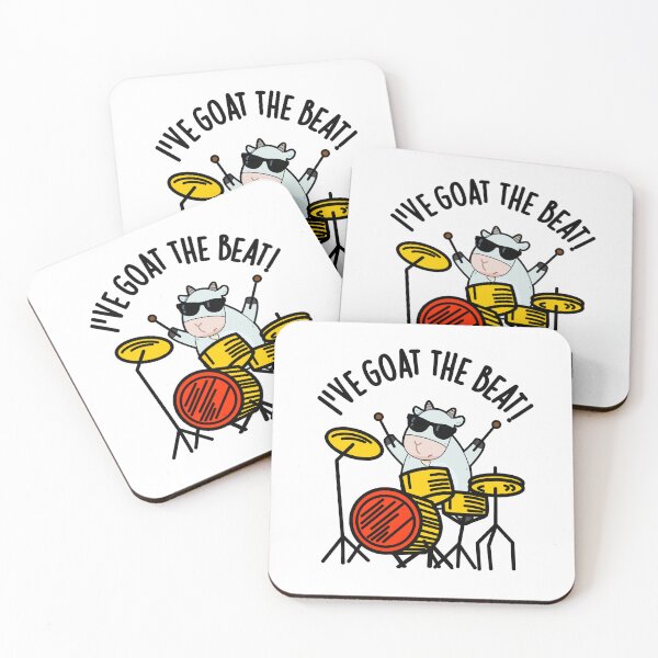 Item preview, I've Goat The Beat Funny Drummer Puns  designed and sold by punnybone.