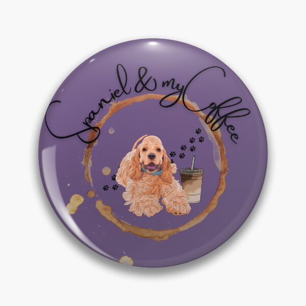 Item preview, Cocker Spaniel and My Coffee designed and sold by ElruffPets.