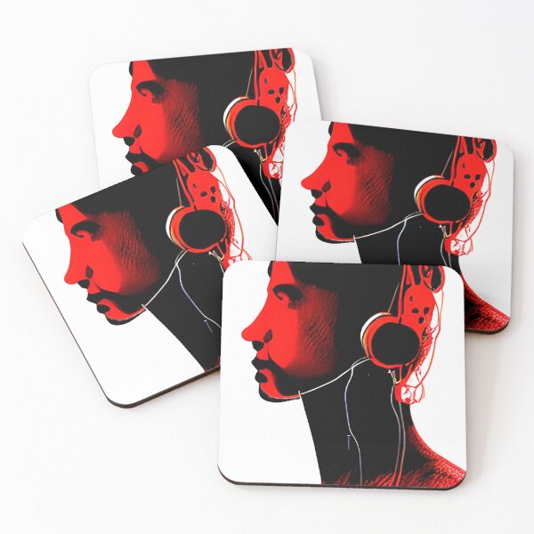 Item preview, man in red with headphone designed and sold by ralick.