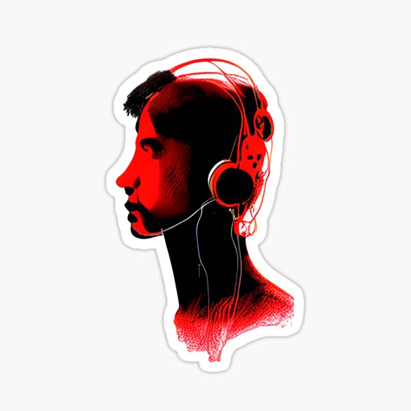 Headphones Stickers for Sale