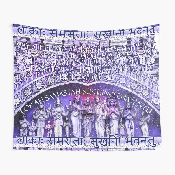 Lokah Samastah Sukhino Bhavantu Tapestry