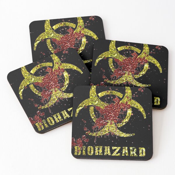 Item preview, Biohazard Infected Contagion Sign with Zombie Blood Splatter designed and sold by STEPHENEBERLE.