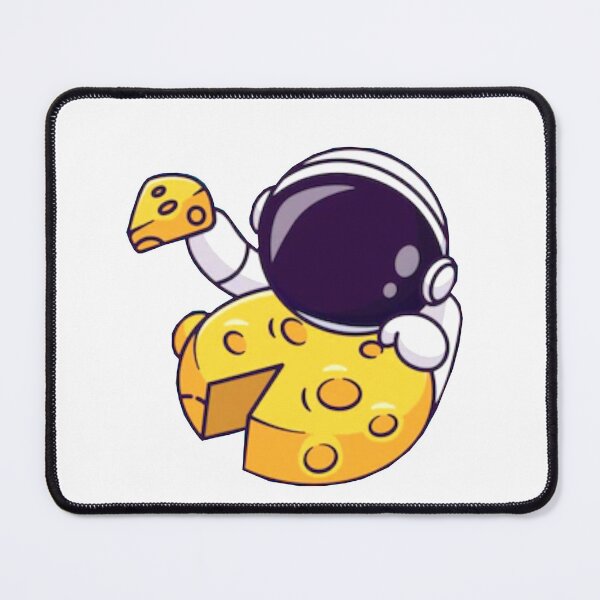 Item preview, Cute astronaut eating cheese pizza moon cartoon. designed and sold by BEAUTY ⭐⭐⭐⭐⭐.