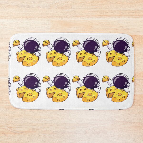 Item preview, Cute astronaut eating cheese pizza moon cartoon.  designed and sold by BEAUTY ⭐⭐⭐⭐⭐.