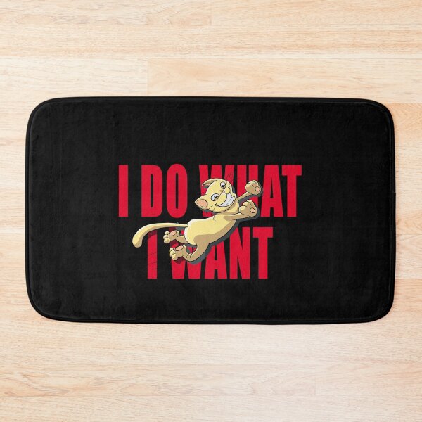 Item preview, I Do What I Want Red Cat 2 designed and sold by TshirtMore.