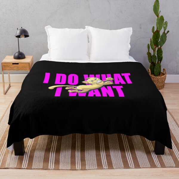 Item preview, I Do What I Want Pink Cat 3 designed and sold by TshirtMore.