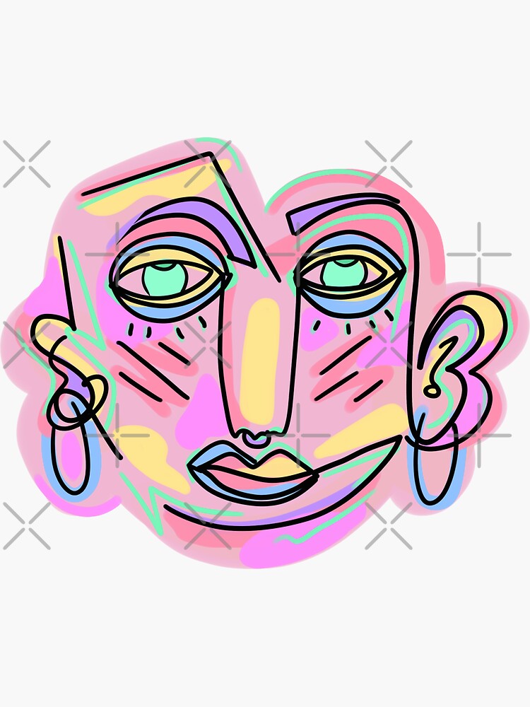Thumbnail 3 of 3, Sticker, HIGHLIGHT designed and sold by r0undincircles.