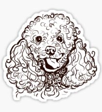The Poodle Love of My Life Sticker