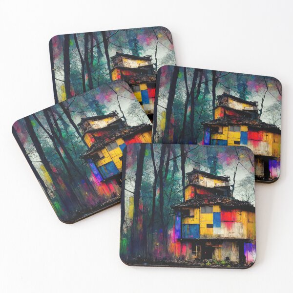Item preview, Colourful house found in the woods.  Number two. designed and sold by Left-Hand-Tree.