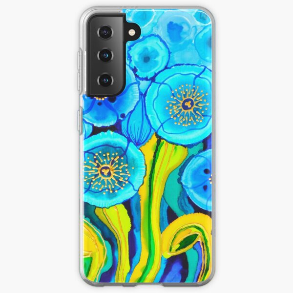 Blue Poppies 7 Belize Samsung Galaxy Soft Case