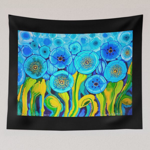 Item preview, Blue Poppies 7 Belize designed and sold by caribbeancolors.