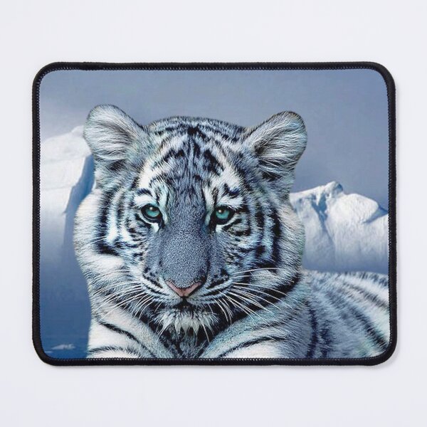 Item preview, Blue White Tiger designed and sold by Erika Kaisersot.