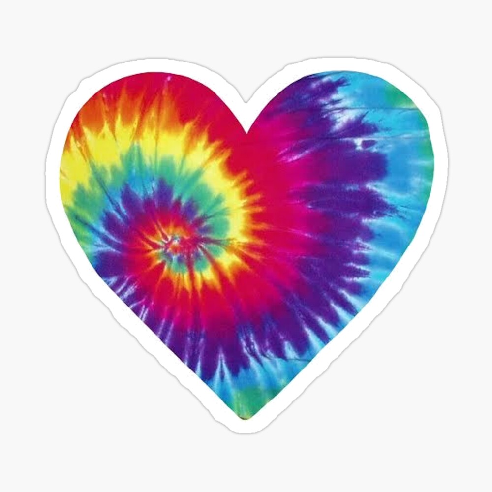 Tie Dye Heart - Rainbow | Art Board Print