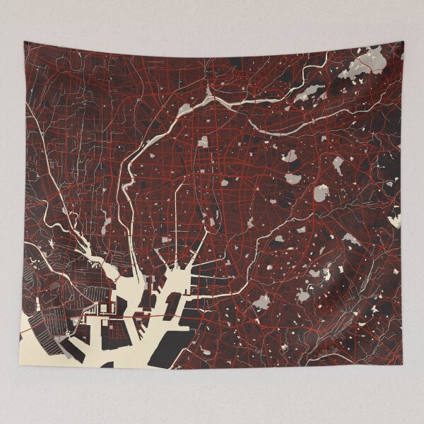 Item preview, Nagoya City Map of Japan - Vector designed and sold by deMAP.