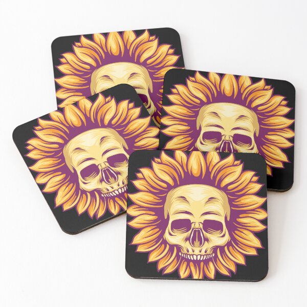 Item preview, Skull Sun Flower Illustration designed and sold by STR Graphs.