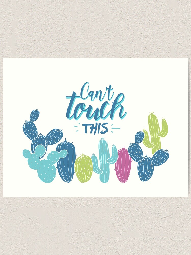 Alternate view of Can't touch this - Cactuses Art Print