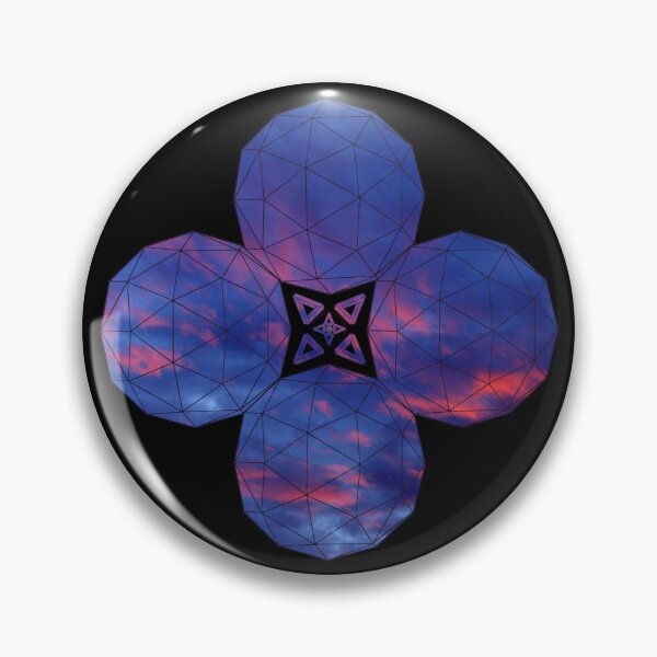 Item preview, Dark Red Blue Sky Icosahedron Star designed and sold by createVisions.