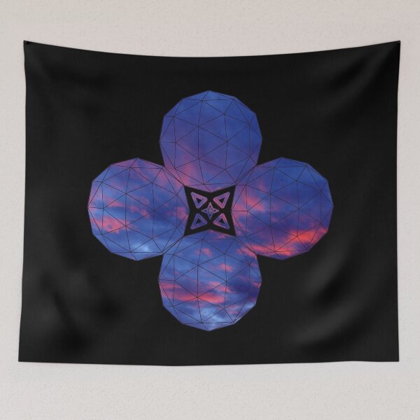 Item preview, Dark Red Blue Sky Icosahedron Star designed and sold by createVisions.