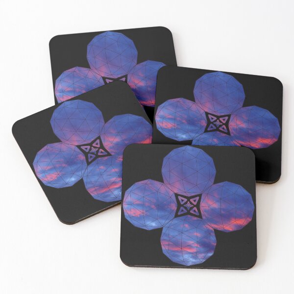 Item preview, Dark Red Blue Sky Icosahedron Star designed and sold by createVisions.