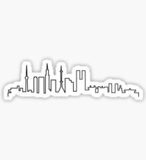 Tokyo, Japan City Skyline Silhouette Sticker