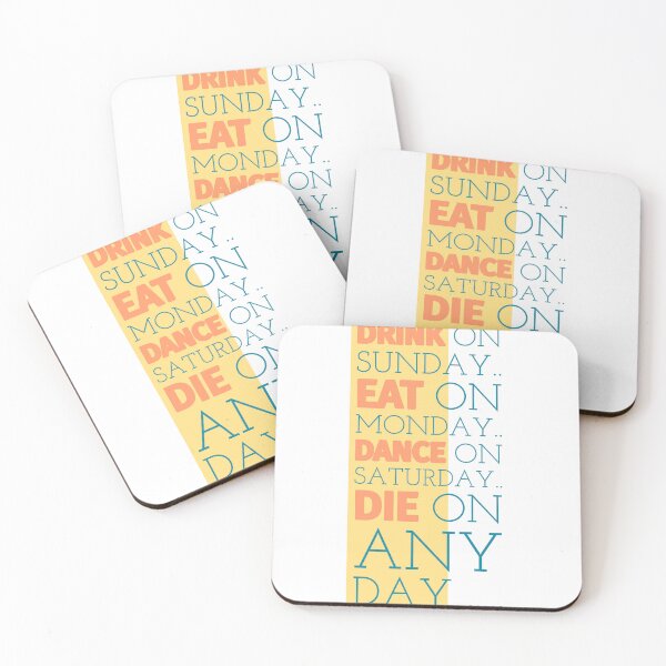 Item preview, Drink Eat Dance Die Funny Design designed and sold by RiyonArts.
