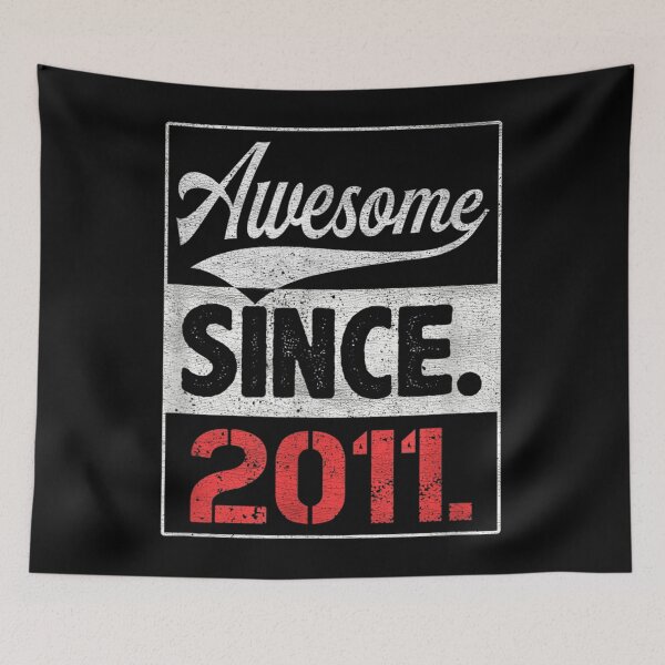 Item preview, 11th Birthday Awesome Since 2011 Vintage 11 Years Old Bday  designed and sold by aumarian.